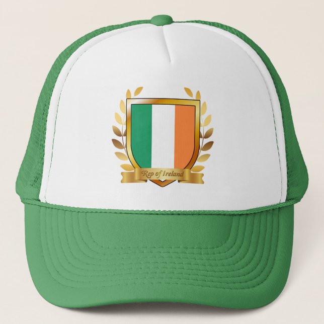 Casquette Drapeau de la République d'Irlande Shield (Devant)