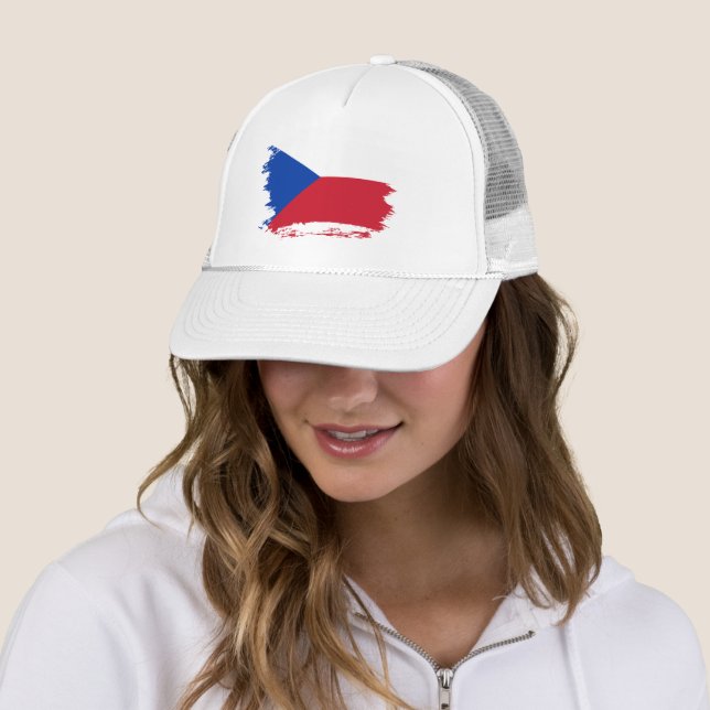 Casquette Drapeau de la République tchèque (En situation)