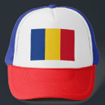 Casquette Drapeau de la Roumanie<br><div class="desc">Drapeau patriotique de la Roumanie.</div>