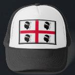 Casquette Drapeau de la Sardaigne<br><div class="desc">Modèle personnalisable de drapeau de la Sardaigne.  Entièrement personnalisable selon vos caractéristiques</div>