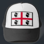 Casquette Drapeau de la Sardaigne<br><div class="desc">Modèle personnalisable de drapeau de la Sardaigne.  Entièrement personnalisable selon vos caractéristiques</div>
