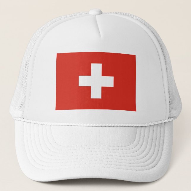 Casquette Drapeau de la Suisse (Devant)