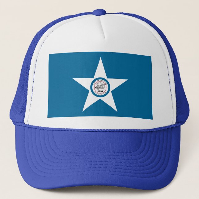 Casquette Drapeau de la ville de Houston, Texas Trucker Hat (Devant)