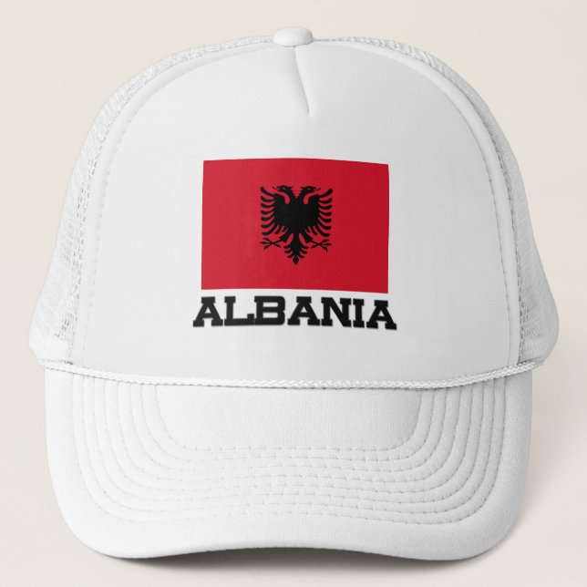 Casquette Drapeau de l'Albanie (Devant)