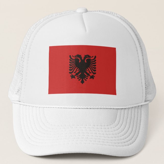 Casquette Drapeau de l'Albanie (Devant)