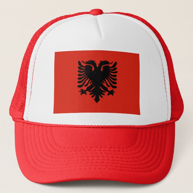 Casquette Drapeau de l'Albanie (Devant)