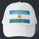 Casquette Drapeau de l'Argentine<br><div class="desc">Drapeau de l'Argentine.</div>
