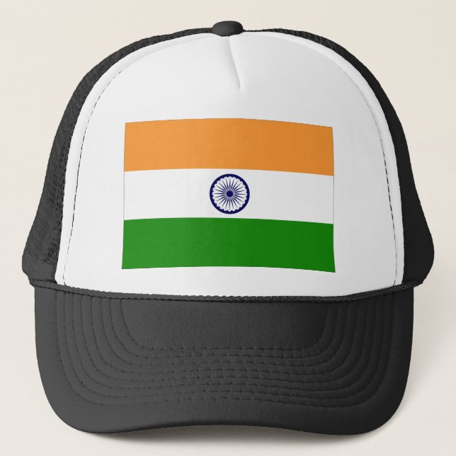 Casquette Drapeau de l'Inde (Devant)