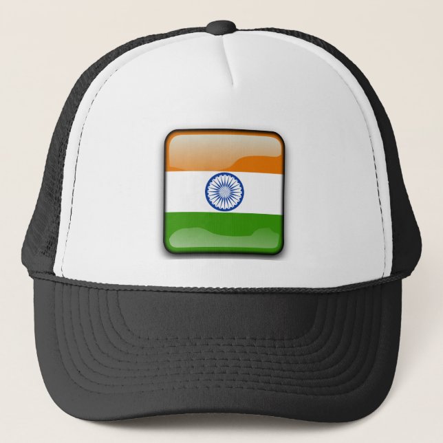 Casquette Drapeau de l'Inde (Devant)