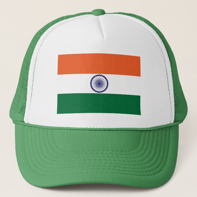 Casquette Drapeau de l'Inde (Devant)