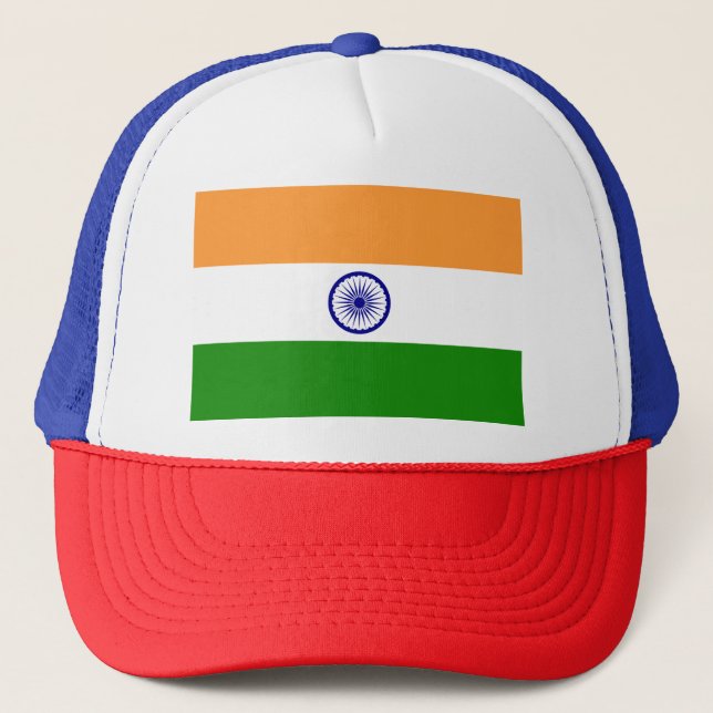Casquette Drapeau de l'Inde (Devant)