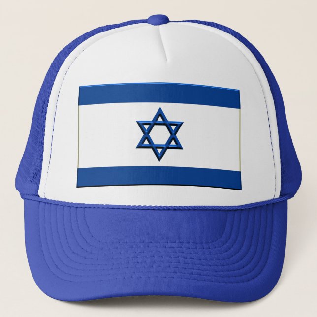 Casquette drapeau de l'Israël (Devant)