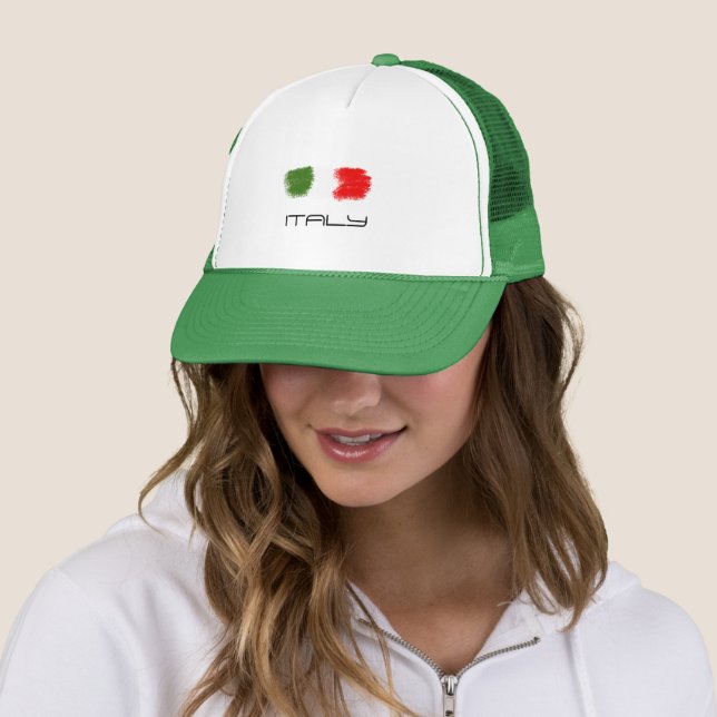 Casquette Drapeau de l'Italie (En situation)