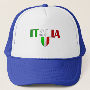 Casquette Drapeau de logo de l'Italie de bouclier de