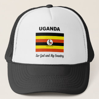 Casquette Drapeau de l'Ouganda, étiqueté
