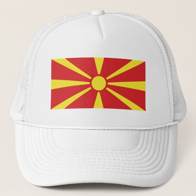 Casquette Drapeau de Macédoine du Nord (Devant)