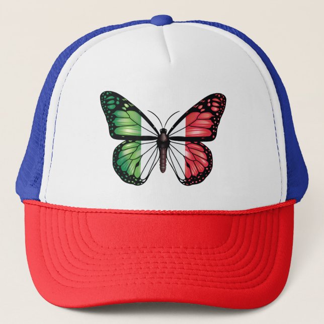 Casquette Drapeau de monarque papillon italien (Devant)