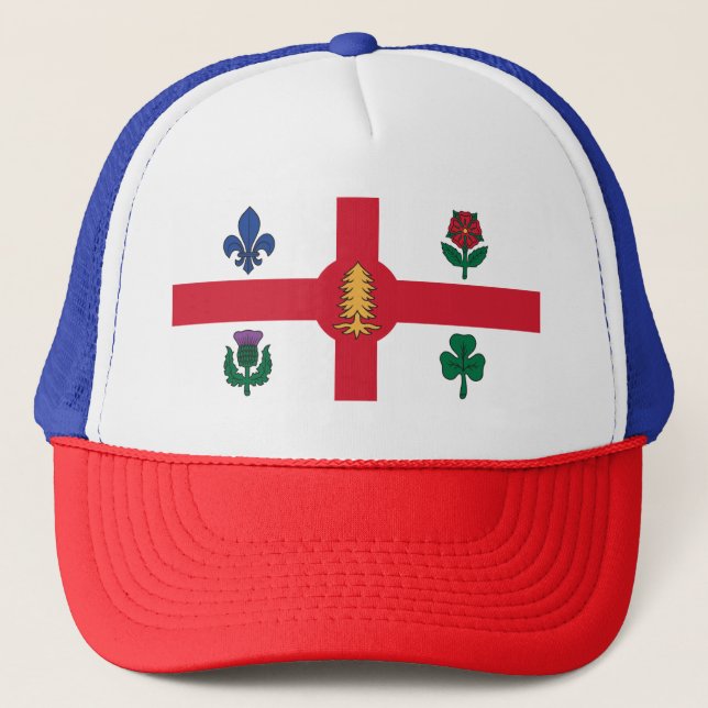 Casquette Drapeau de Montréal (Québec) (Devant)