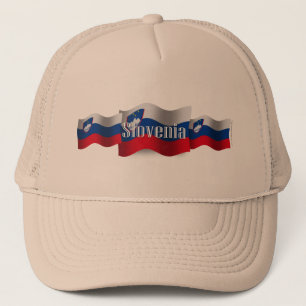 Casquette Drapeau de ondulation de la Slovénie
