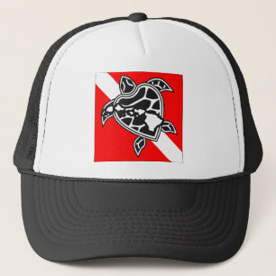Casquette Drapeau de piqué de tortue d'Hawaï
