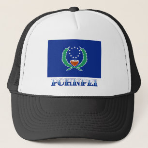 Casquette Drapeau de Pohnpei, avec le nom