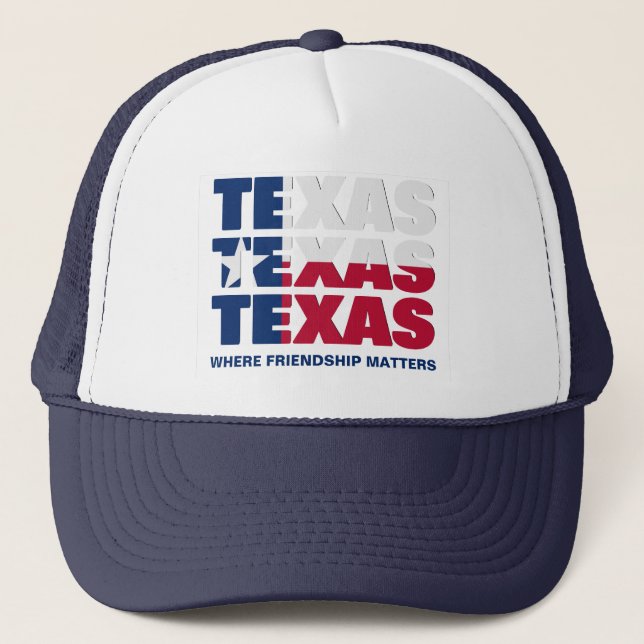 Casquette DRAPEAU DE TEXAS Patriotique Personnalisé (Devant)
