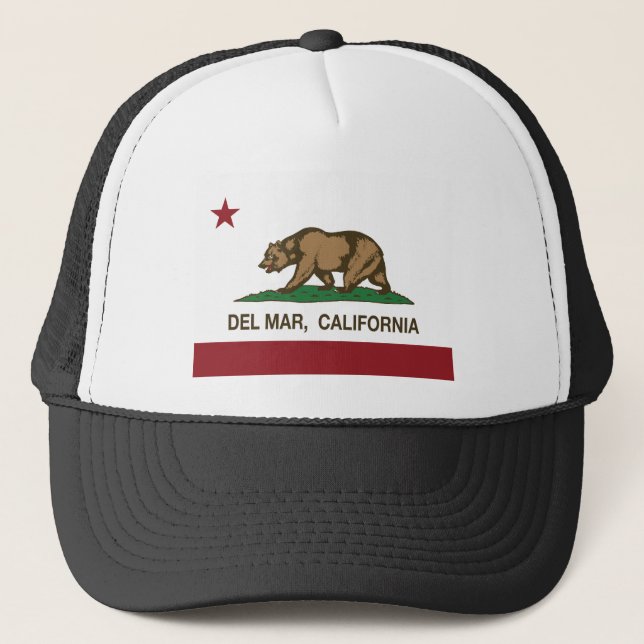 Casquette drapeau Del Mar de la Californie (Devant)
