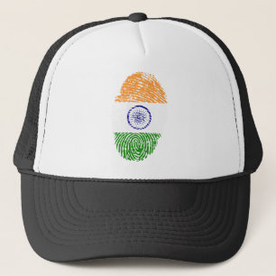 Casquette Drapeau d'empreintes digitales indien