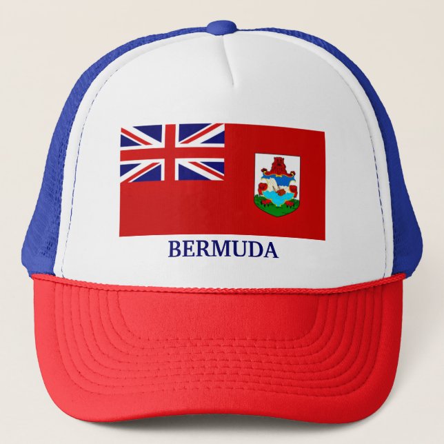 Casquette Drapeau des Bermudes, étiqueté (Devant)