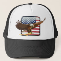Drapeau des Etats-Unis d'aigle chauve