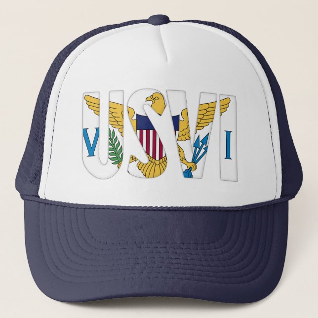 Casquette Drapeau des îles Vierges américaines USVI Caraïbes (Devant)