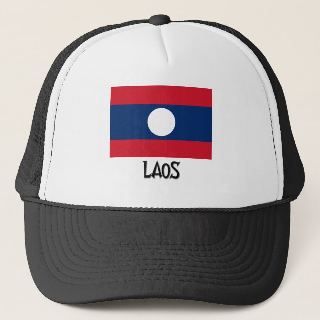 Casquette Drapeau des Laotiens (Devant)