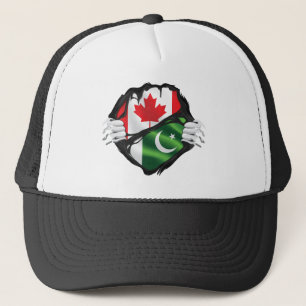 Casquette Drapeau des racines arrachées aux mains canadienne