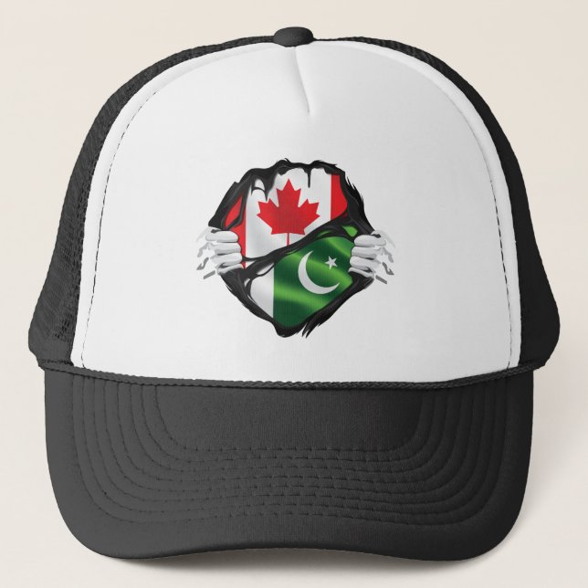Casquette Drapeau des racines arrachées aux mains canadienne (Devant)
