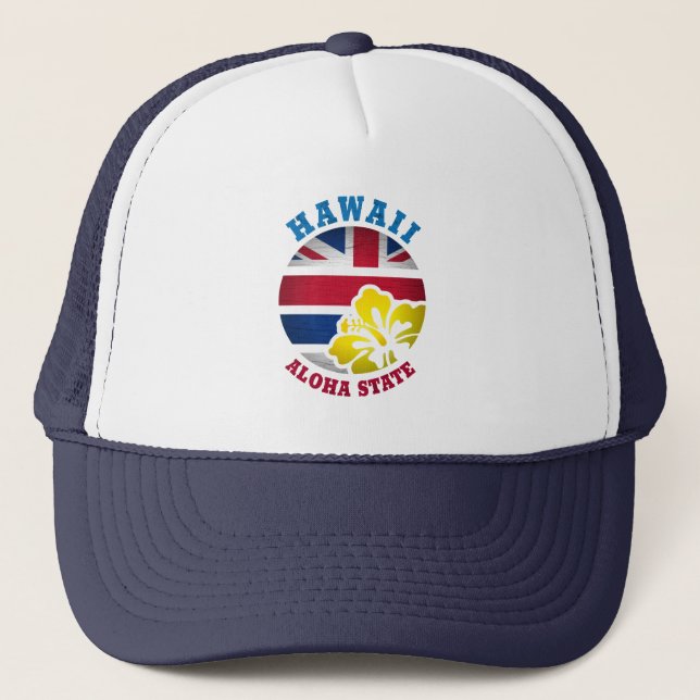 CASQUETTE DRAPEAU D'ÉTAT DE HAWAII ALOHA (Devant)
