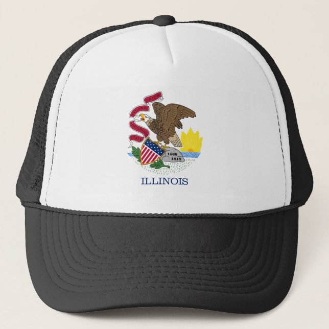 Casquette Drapeau d'État de l'Illinois (Devant)