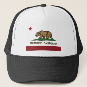 Casquette drapeau d'état de Martinez la Californie