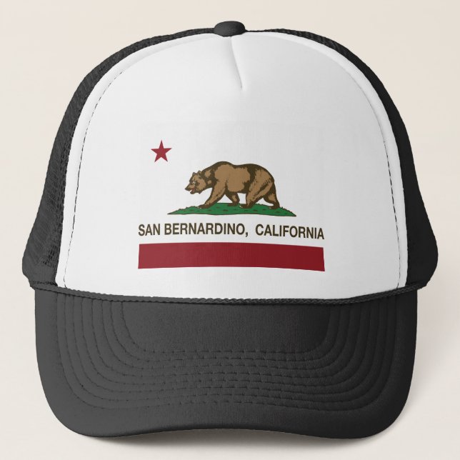 Casquette drapeau d'état de San Bernardino la Californie (Devant)
