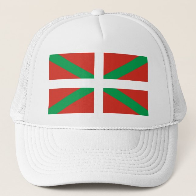 Casquette Drapeau d'Euskadi - pays Basque - Ikurri (Devant)