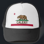 Casquette Drapeau d'ours de CALEXIT la Californie<br><div class="desc">Qu'est sur votre esprit ? Secession ! Une déclaration saisissante comportant le drapeau d'ours de République de la Californie,  celui vous indique le #CALEXIT de soutien - le mouvement grandissant pour que la Californie fasse cécession des états déliés d'atout. (Oui,  nous avons voulu dire "Untied.")</div>