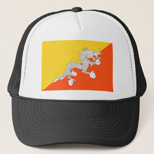 Casquette Drapeau du Bhoutan (Devant)