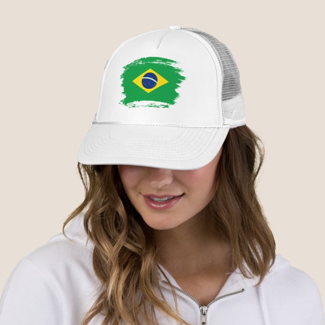 Casquette Drapeau du Brésil (En situation)