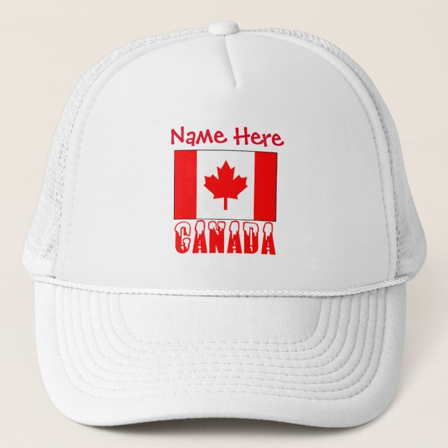 Casquette Drapeau du Canada personnalisé (Devant)