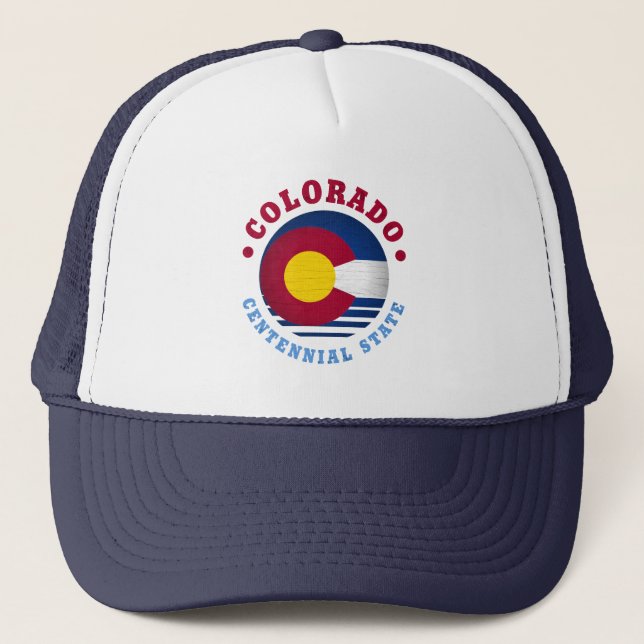 Casquette Drapeau du centenaire de l'État du COLORADO (Devant)