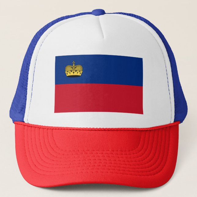 Casquette Drapeau du Liechtenstein patriotique (Devant)