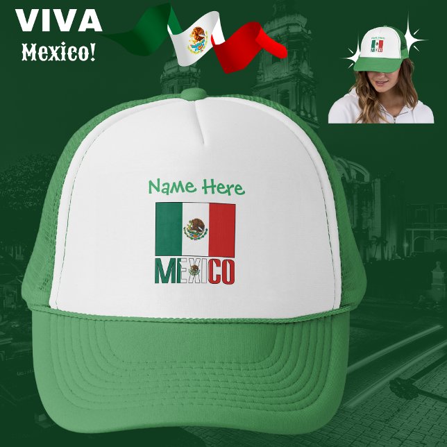 Casquette Drapeau du Mexique personnalisé  (Créateur téléchargé)