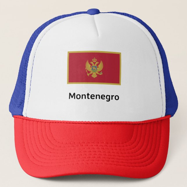 Casquette Drapeau du Monténégro (Devant)