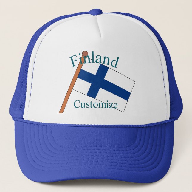 Casquette Drapeau du pays Finlande Thunder_Cove (Devant)