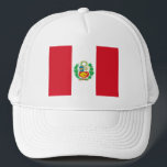 Casquette Drapeau du Pérou<br><div class="desc">Drapeau patriotique du Pérou.</div>