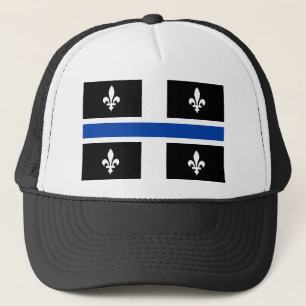 Casquette Drapeau du Québec Ligne bleue Fleur de Lys Graphis